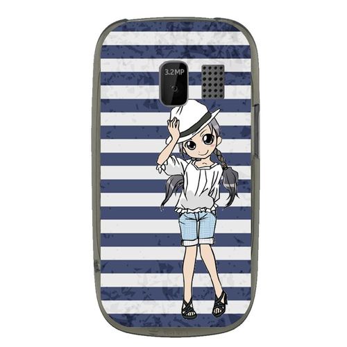 Coque Souple Pour Nokia Asha 302 Avec Impression Motifs Manga Fille Marin