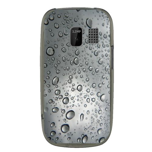 Coque Souple Pour Nokia Asha 302 Avec Impression Motifs Gouttes D'eau