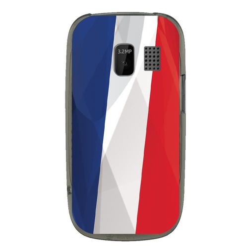 Coque Souple Pour Nokia Asha 302 Avec Impression Motifs Drapeau De La France