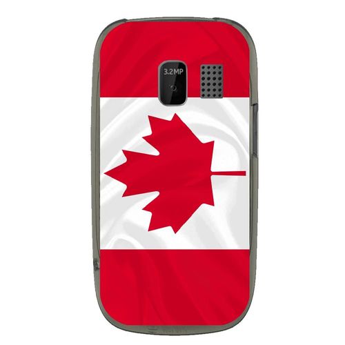 Coque Souple Pour Nokia Asha 302 Avec Impression Motifs Drapeau Du Canada