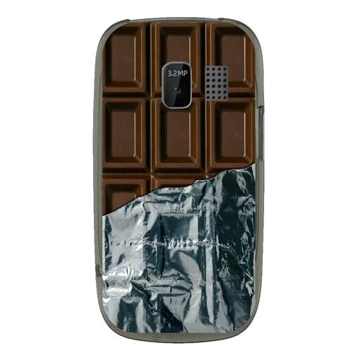 Coque Souple Pour Nokia Asha 302 Avec Impression Motifs Tablette De Chocolat