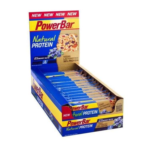 Powerbar Lot De 24 Barres De Céréales Natural Protein - Myrtille Noix - 40 G 