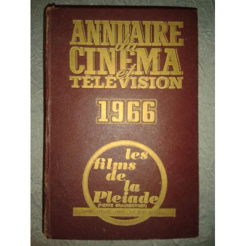 Annuaire Du Cinéma Et Télévision 1966   de Collectif   Format Relié (Livre)