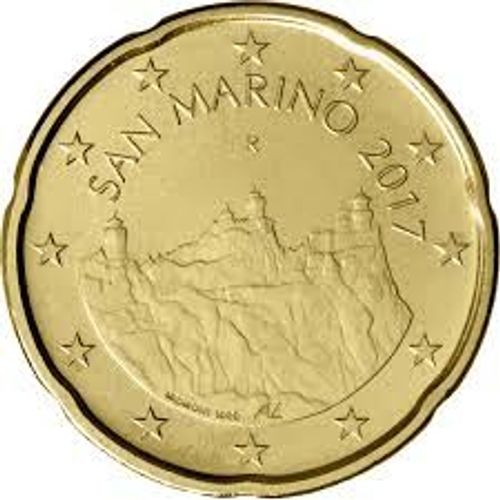 20 Centimes Euro Saint Marin 2017 Nationale Neuve Nouvelle Effigie Sortie De Rouleau + Cadeau