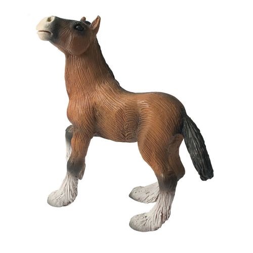 Animaux Figurine Poulain Shire - 7 Cm