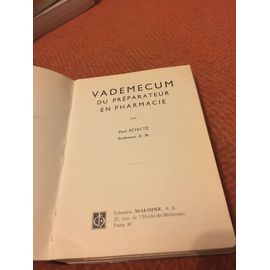 Vade-Mecum Du Préparateur En Pharmacie