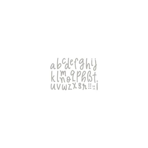 Pochoir D'embossage Alphabet Minuscule 2,7cm 29 Pièces