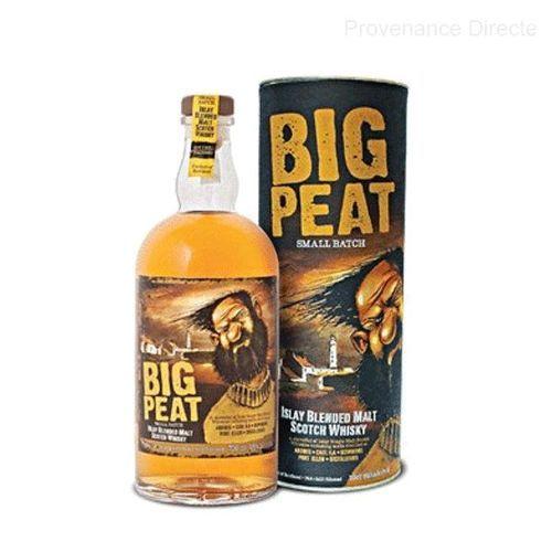 Boite Étui Tube Cartonné Vide Whisky Big Peat Douglas Laing's Small Batch 700 Ml