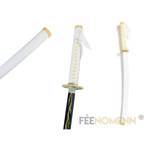 Katana Demon Slayer - Zenitsu Agatsuma - Epée Lame Métal (Support Inclus)