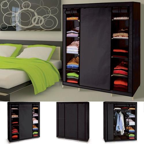 Armoire de rangement XXL, Penderie dressing en Tissu - Biens de consom 