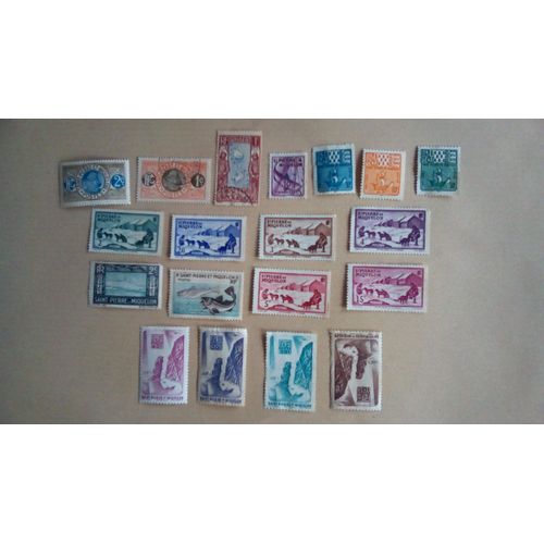 Saint Pierre Et Miquelon Dom Tom 20 Timbres Tu14