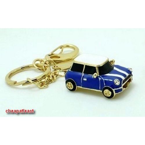 Clé Usb 8 Go - Austin Mini Cooper - Full Métal - Bijou Porte-Clés - Bleu