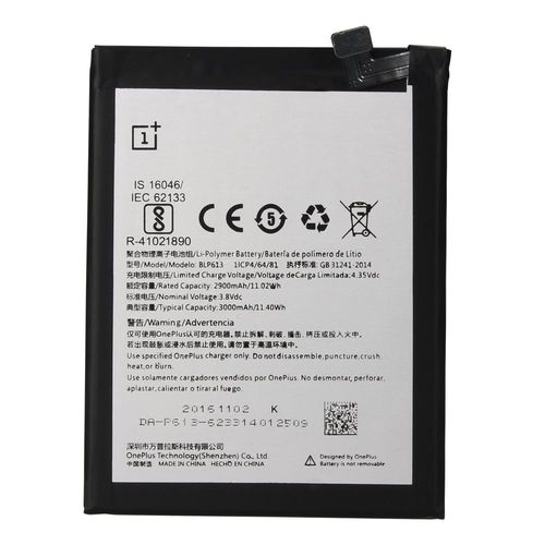 Batterie D'origine Oneplus 3 (Blp613) - 2900mah