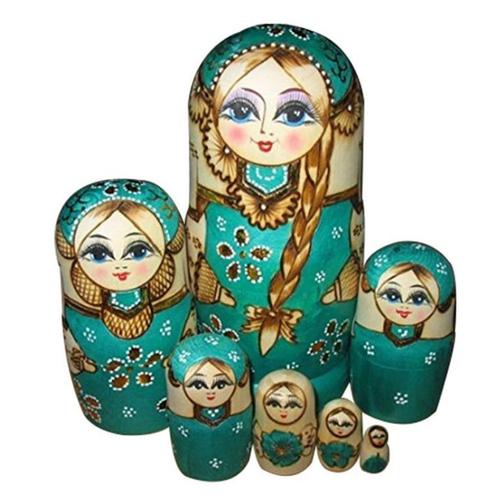 Artibetter Lot de 6 poupées russes Matrioshka Babouchka en bois pour enfants 