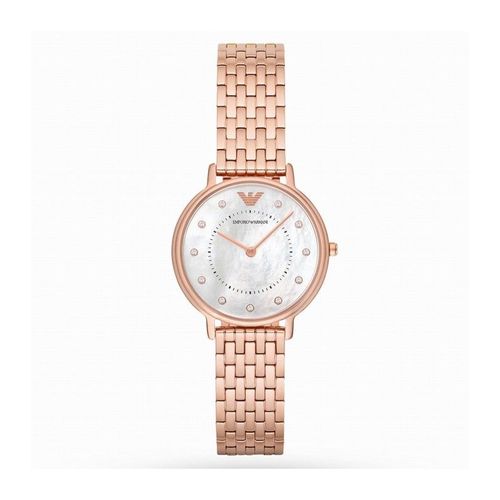 Emporio Armani Montre Dames De Montre De Quartz En Acier Ar11006