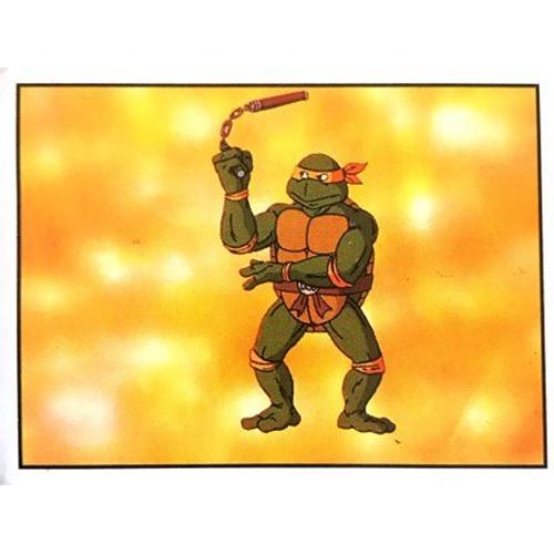 37 - Tortues Ninja Teenage Mutant Hero Panini 1990 Sticker Vignette