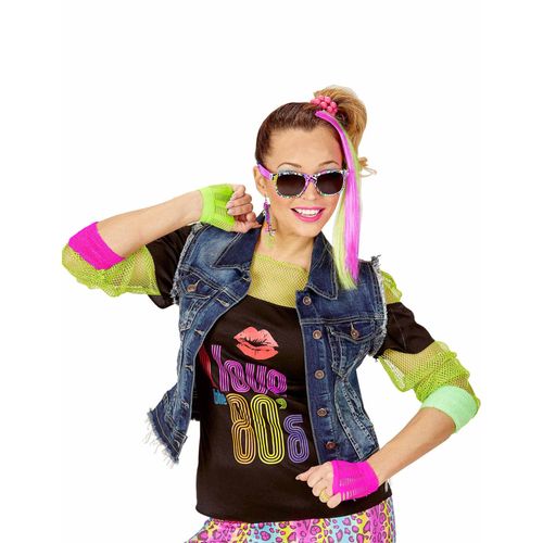Kit Accessoires Fluo Années 80 Fille Taille Unique