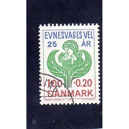 Timbre-Poste Du Danemark (25ème Anniversaire De La Société Danoise Pour Les Handicapés)