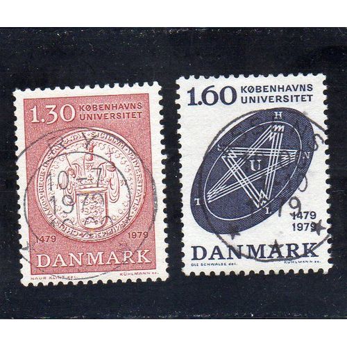 Timbres-Poste Du Danemark (5ème Centenaire De La Fondation De L'université De Copenhague)