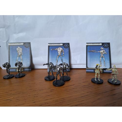 Lot De 7 Figurines Star Wars Miniatures Rebel Storm