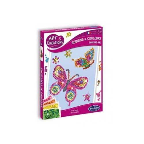 Kit Créatif Sequins Couleurs Papillons - Sentosphère