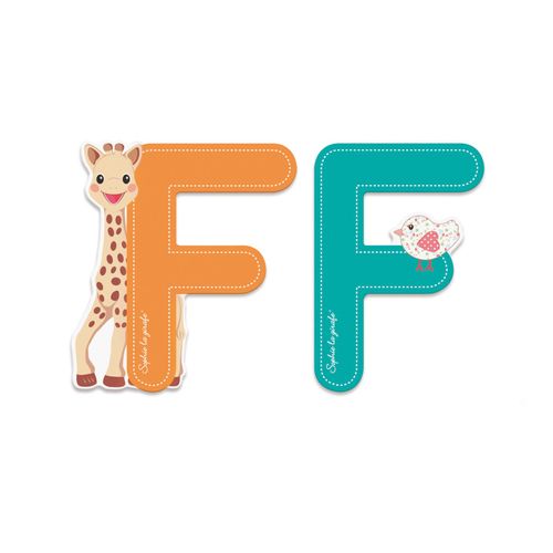 SOPHIE LA GIRAFE Lettre Sophie La Girafe (bois) - F