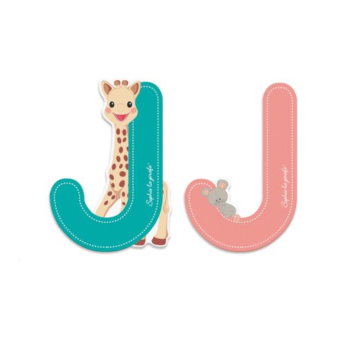 SOPHIE LA GIRAFE Lettre Sophie La Girafe (bois) - J