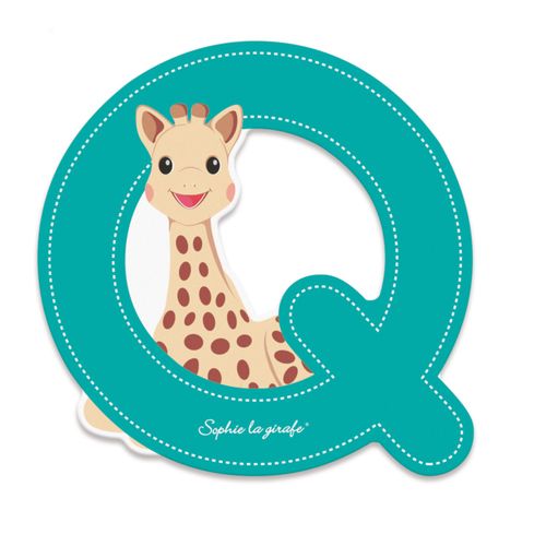 SOPHIE LA GIRAFE Lettre Sophie La Girafe (bois) - Q