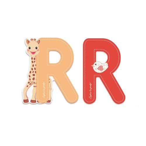 SOPHIE LA GIRAFE Lettre Sophie La Girafe (bois) - R