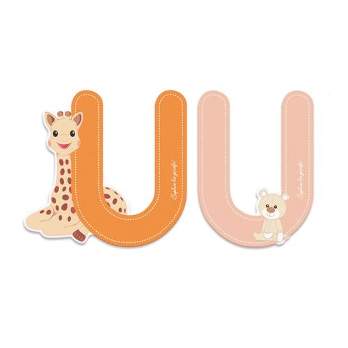 SOPHIE LA GIRAFE Lettre Sophie La Girafe (bois) - U