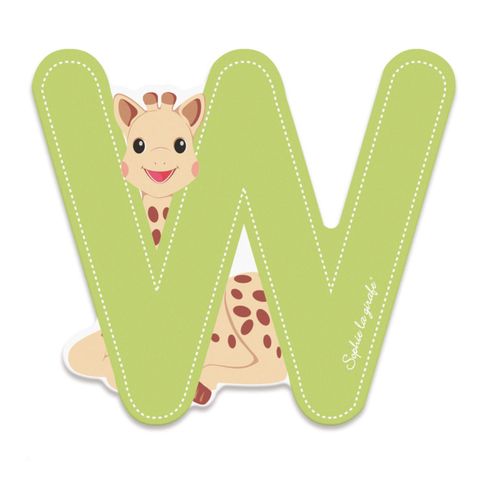 SOPHIE LA GIRAFE Lettre Sophie La Girafe (bois) - W