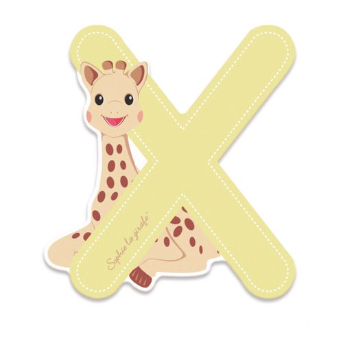 SOPHIE LA GIRAFE Lettre Sophie La Girafe (bois) - X