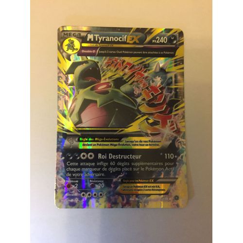 Mega Tyranocif Ex 43/98 Pv 240 Grande Carte Pokemon 