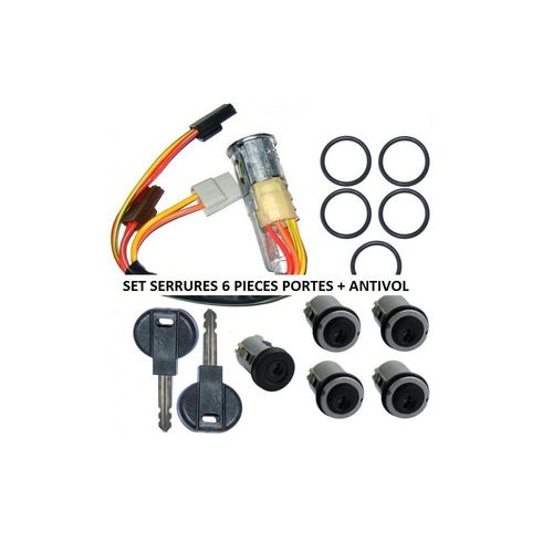 Set Intégral De Serrures De Portes Et Antivol Pour Citroen Jumpy De 06/94 À 01/07