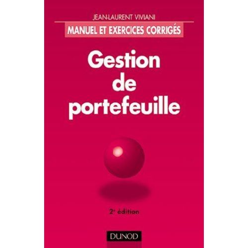 Gestion De Portefeuille - 2ème Édition