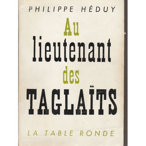 Au Lieutenant Des Taglaïts.