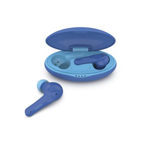 Belkin SoundForm Nano for Kids - Écouteurs sans fil avec micro - intra-auriculaire - Bluetooth - bleu