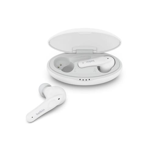 Belkin SoundForm Nano for Kids - Écouteurs sans fil avec micro - intra-auriculaire - Bluetooth - blanc