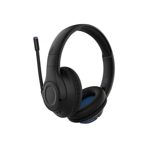 Belkin SoundForm Inspire - Écouteurs avec micro - circum-aural - Bluetooth - sans fil, filaire - jack 3,5mm - noir