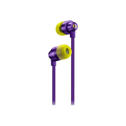 Logitech G G333 - Écouteurs avec micro - intra-auriculaire - filaire - jack 3,5mm - violet - pour Oculus Quest 2 (256 GB), Quest 2 (64 GB)