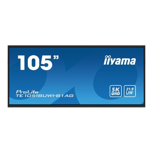 iiyama ProLite TE10518UWI-B1AG - Classe de diagonale 105" (104.6" visualisable) écran LCD rétro-éclairé par LED - signalétique numérique interactive - avec écran tactile - Android - 5K UHD...