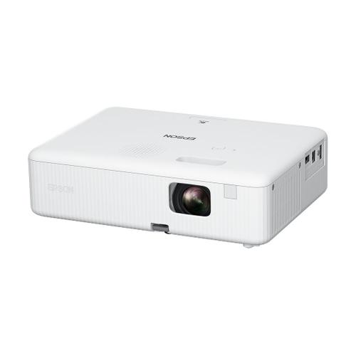Epson CO-W01 - Projecteur 3LCD - portable - 3000 lumens (blanc) - 3000 lumens (couleur) - WXGA (1280 x 800) - 16:10 - blanc et noir