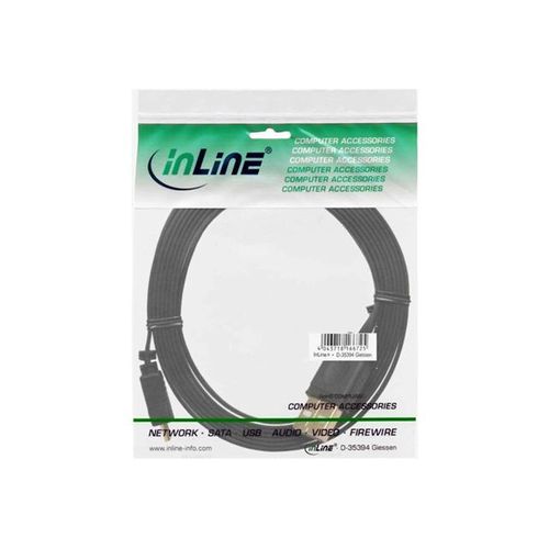 InLine - Câble USB - Micro-USB de type B (M) pour USB (M) - 2 m - plat - noir