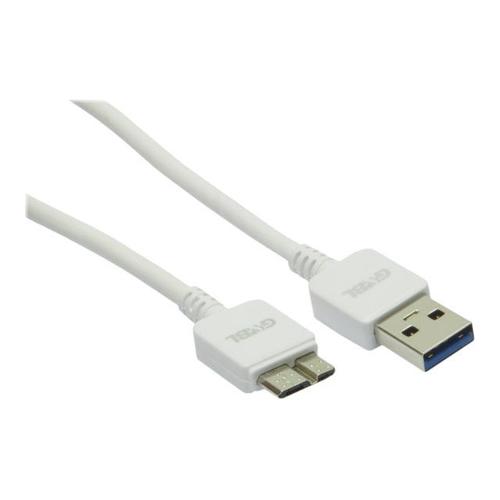 G&BL Premium Line - Câble USB - USB type A (M) pour Micro-USB de type B (M) - USB 3.0 - 1 m - blanc