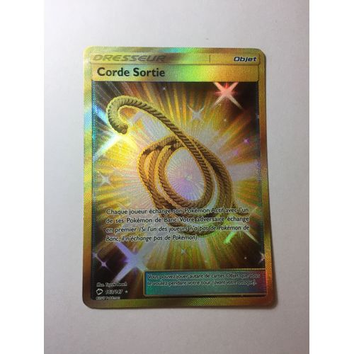 Corde Sortie Dresseur 163/147 Soleil Et Lune Ombres Ardentes Carte Pokemon Tres Rare 