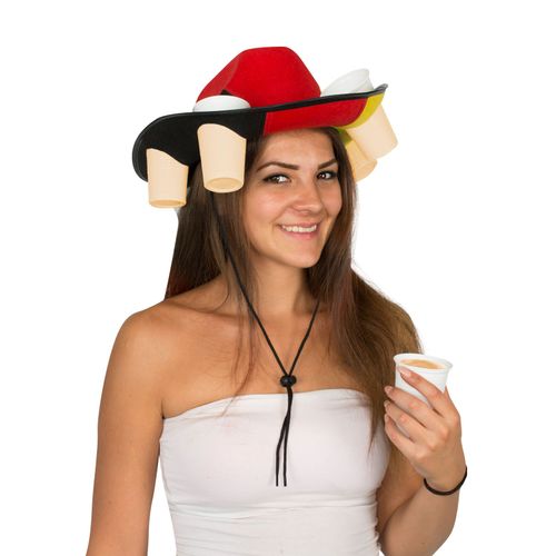Chapeau À Verres À Bières Aux Couleurs De L'allemagne