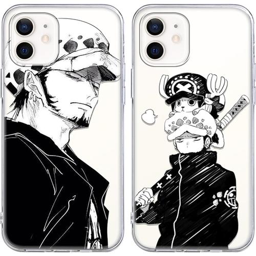 2 Pièces Coque Pour Samsung Galaxy S20 Fe(4g 5g)/S20 Lite 6.5 Pouce, Anime One Piece Law Manga Dessin Animé Motif Étui Housse De Silicone Tpu Mince Souple Antichoc Bumper Case, Transparent 7