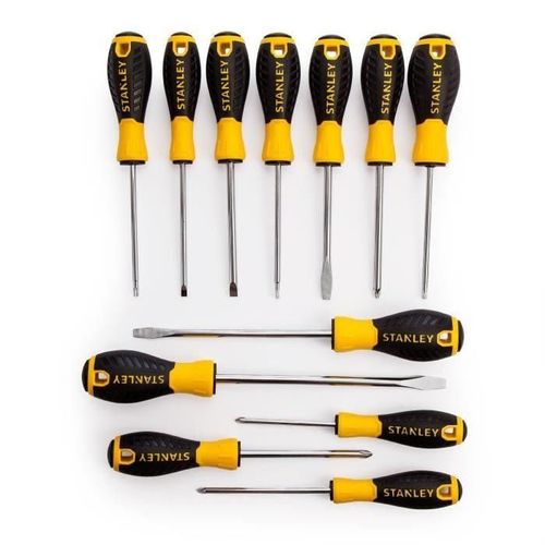 STANLEY Jeu de 12 tournevis Essential