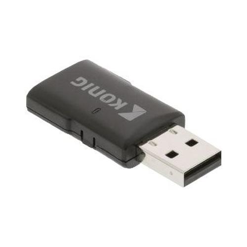 König Wireless USB-Adapter N300 - Adaptateur réseau - USB 2.0 - 802.11b/g/n - noir