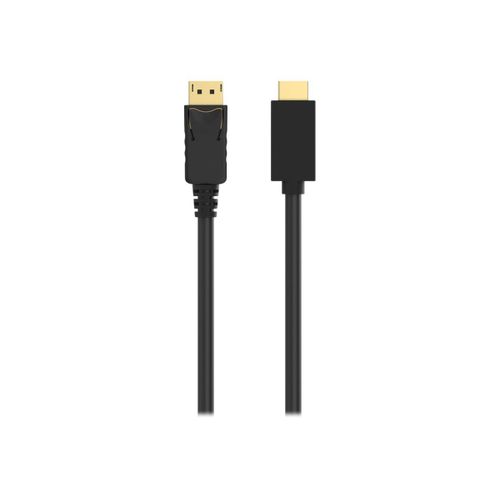 Belkin Câble DisplayPort vers HDMI de 1,8 m, M/M, 4k - Câble adaptateur - DisplayPort mâle pour HDMI mâle - 1.8 m - blindé - pour P/N: F4U097tt, F4U109tt